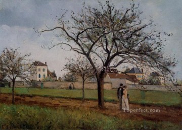 La casa de Pere Gallien en Pontoise 1866 Camille Pissarro Pinturas al óleo